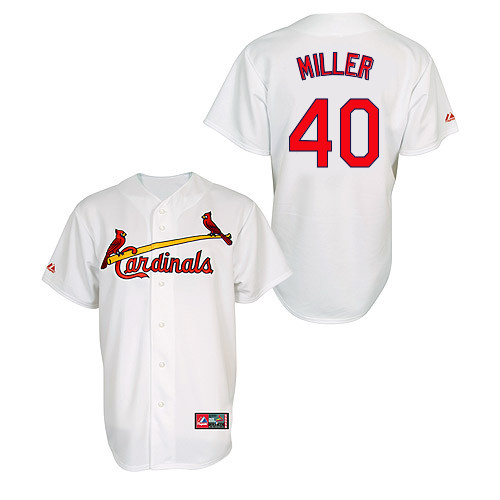 Shelby Miller #40 MLB Jersey-St Louis Cardinals Men's Authentic Home Jersey by Majestic Athletic Baseball Jersey
